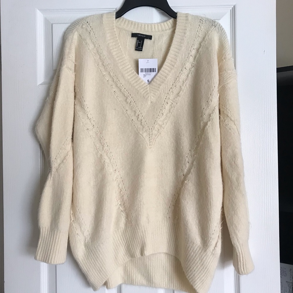 Oversized V Neck Sweater